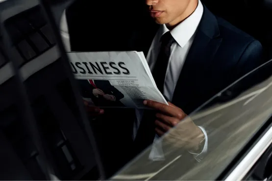 chauffeur business transportant homme affaires